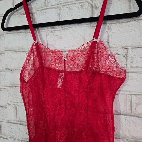 b.temptd red teddy nightgown - Picture 4 of 14
